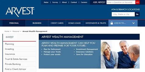 Arvest Bank owns and operates 16 community banks in Arkansas, Oklahoma, Missouri and Kansas offering banking, mortgages, credit cards and investments. . Arvest wealth management login